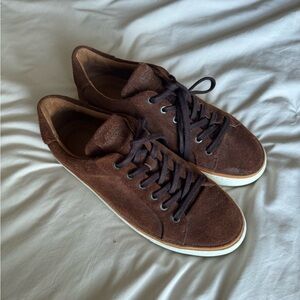 Allen Edmonds Brown Suede Men's Sneakers